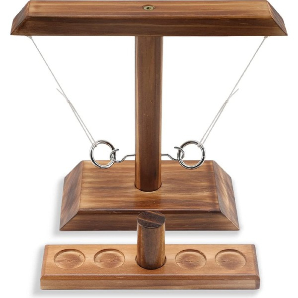 Alyones Yüzük Atma Oyunu, Kanca ve Yüzük Oyunu, Hook And Ring Game (Antik Ceviz) - Ahşap Desenli Bebek Oyuncakları Fiyatı