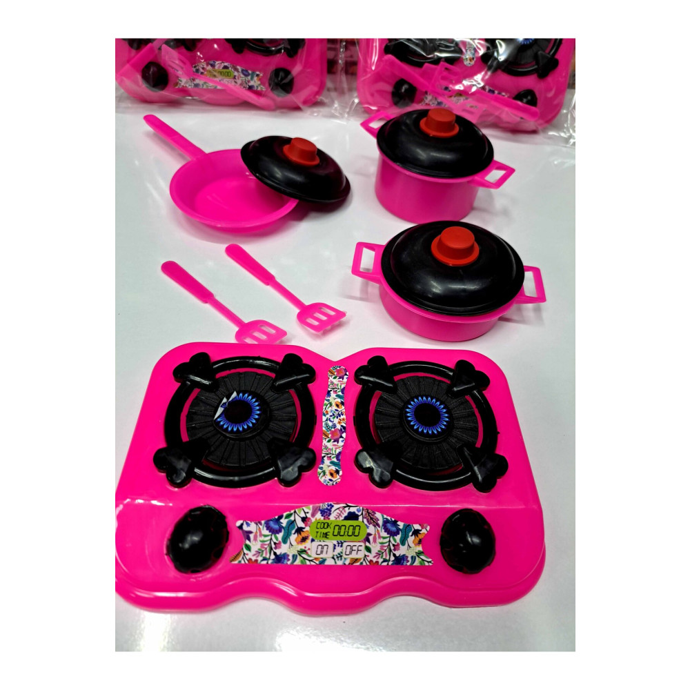 ALYTOYS Mutfak seti Evcilik Oyunu Kız Oyuncakları Aşçı Yemek Pişirme 10 Pcs Aygaz Ocak tencere tava 32x20cm Oyun Seti Fiyatı