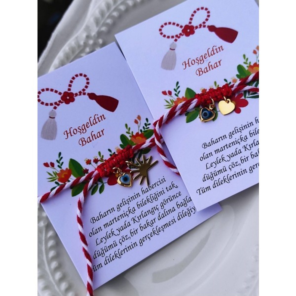 Amabel Jewelerys Marteniçka Temalı, Bahar Şans ve Dilek 2'li Bileklik Set Saat ve Bileklik Aksesuarı Fiyatı