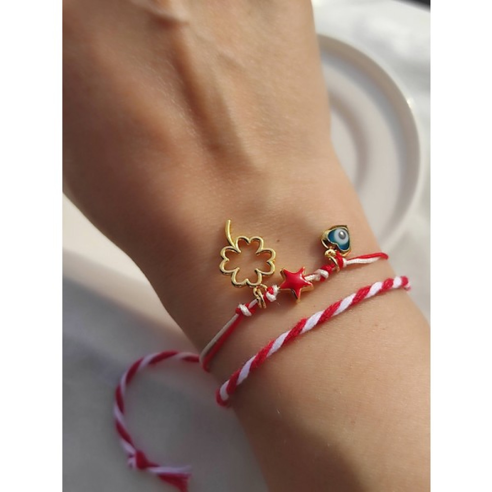 Amabel Jewelerys Yonca Detaylı Marteniçka Temalı Bileklik Saat ve Bileklik Aksesuarı Fiyatı