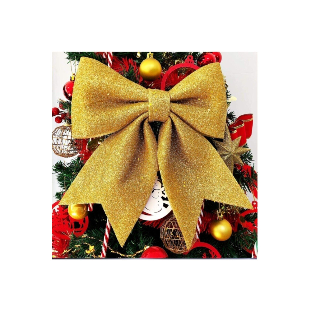 AMALFİ Gold Kapı Sofra Ağaç Süsü Simli Eva Fiyonk Dekor Yılbaşı Süs 25 X 25cm Yaş Günü & Parti Fiyatı