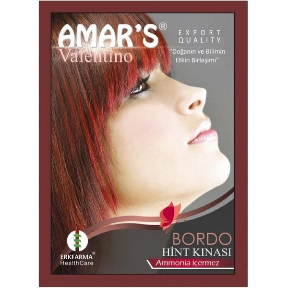 Amars Amar's 6'Lı Hint Kınası Seti - Bordo-8697125060211 Saç Boyası Fiyatı