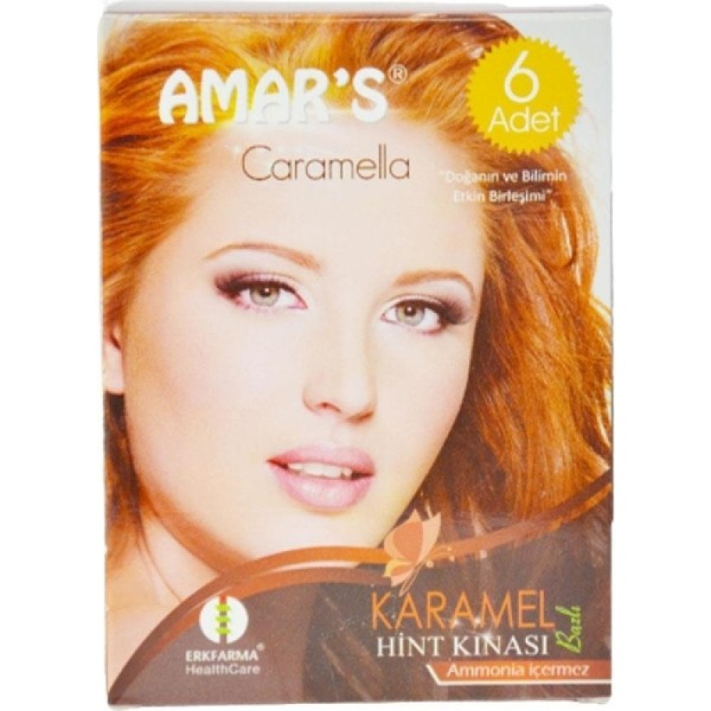 Amars Amar's 6'Lı Hint Kınası Seti - Karamel-8697125060198 Saç Boyası Fiyatı