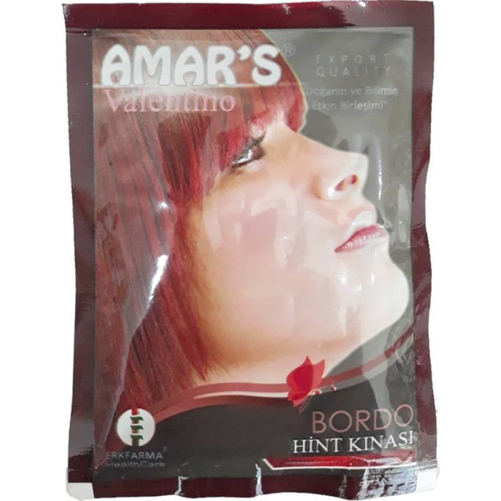 Amars Hint Kınası - Bordo 10 gr Saç Boyası Fiyatı