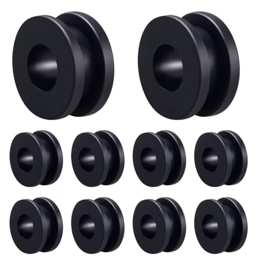 Amavoler Motorcycle M6 Rubber Grommets 10 pcs, Motorcycle Rubber Replacement Accessories for Fairings Cowling.