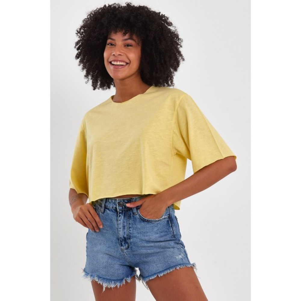 Amazing Crash Kadın Basic Oversize Crop Erkek T-shirt Fiyatı