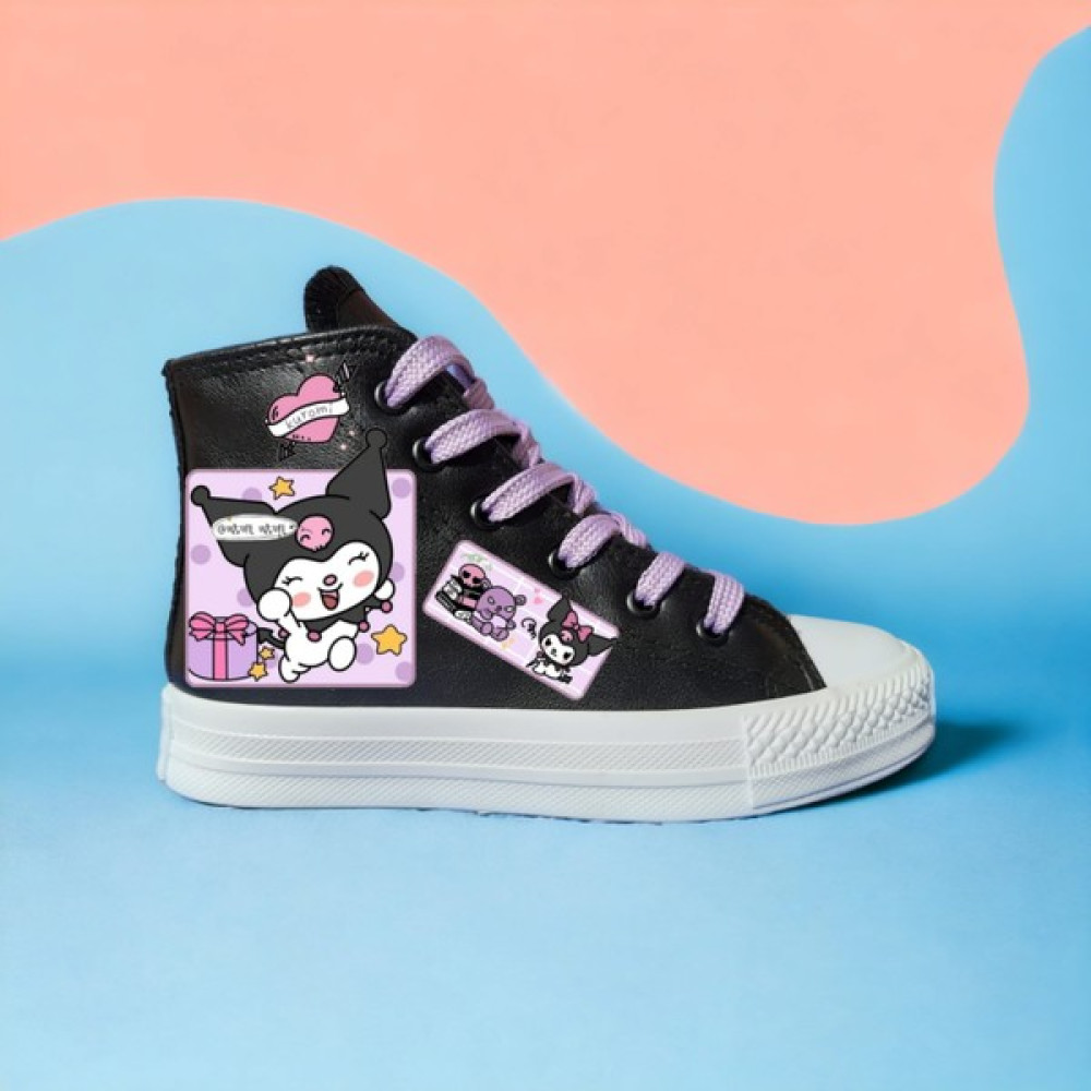 Amazon Desing Kuromi Baskılısneaker Spor Ayakkabı Deri Veiçiyünlü Kız Çocuk Günlük Ayakkabısı Fiyatı