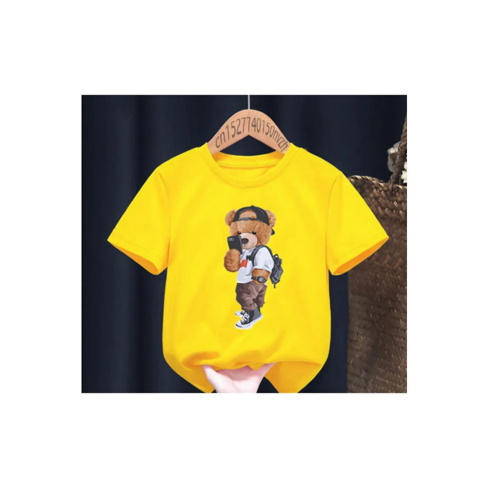 Amazon Ev Ayıcık Baskı Çocuk Tişört 2 Yaş/15 Yaş Arası 6-7 Yaş Beden Bayan T-shirt Fiyatı