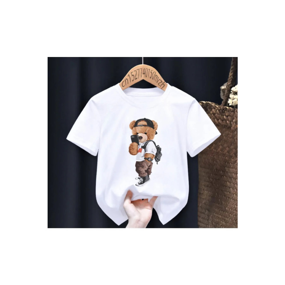 Amazon Ev Ayıcık Baskı Çocuk Tişört 2 Yaş/15 Yaş Arası 8-9 Yaş Beden Bayan T-shirt Fiyatı