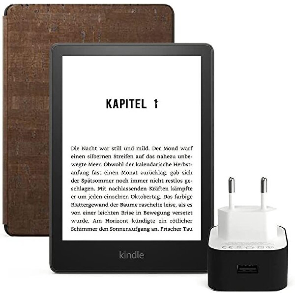 Amazon Kindle Paperwhite 5 6.8" 8 GB Reklamlı E-Kitap Okuyucu - Orijinal Kahverengi Mantar Kılıf ve Şarj Adaptörü E-Kitap Okuyucu Fiyatı