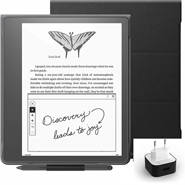 Amazon Kindle Scribe 10.2" 64 GB E-Kitap Okuyucu + Premium Pen + Orijinal Deri Kılıf + Adaptör E-Kitap Okuyucu Fiyatı