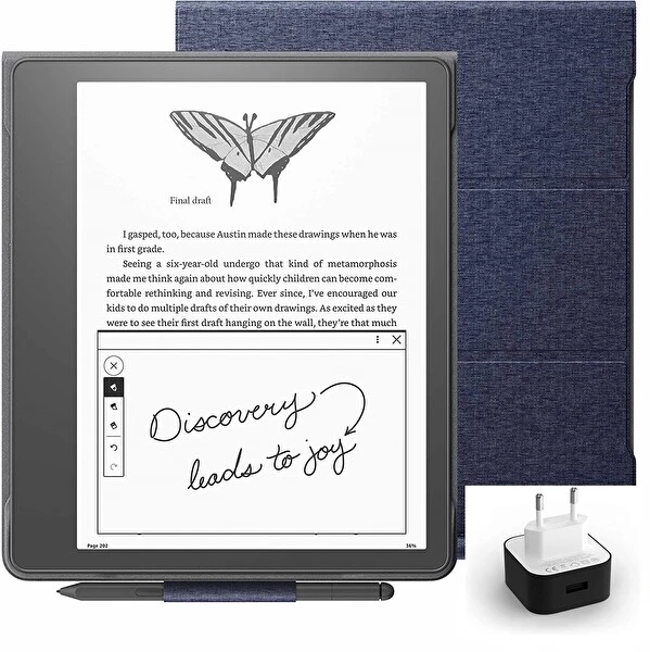 Amazon Kindle Scribe 10.2" 64 GB E-Kitap Okuyucu + Premium Pen + Orijinal Kumaş Kılıf + Adaptör E-Kitap Okuyucu Fiyatı