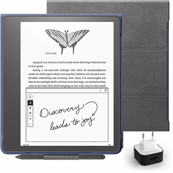 Amazon Kindle Scribe 10.2" 64 GB E-Kitap Okuyucu - Premium Pen - Premium Deri Kılıf - Adaptör E-Kitap Okuyucu Fiyatı