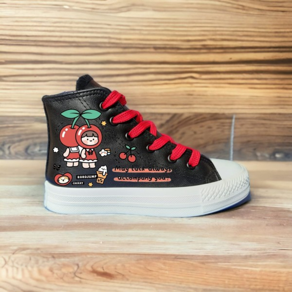 Amazoon Design Roro Jump Anime Kiraz Baskılı Sneaker Spor Ayakkabı Kız Çocuk Günlük Ayakkabısı Fiyatı