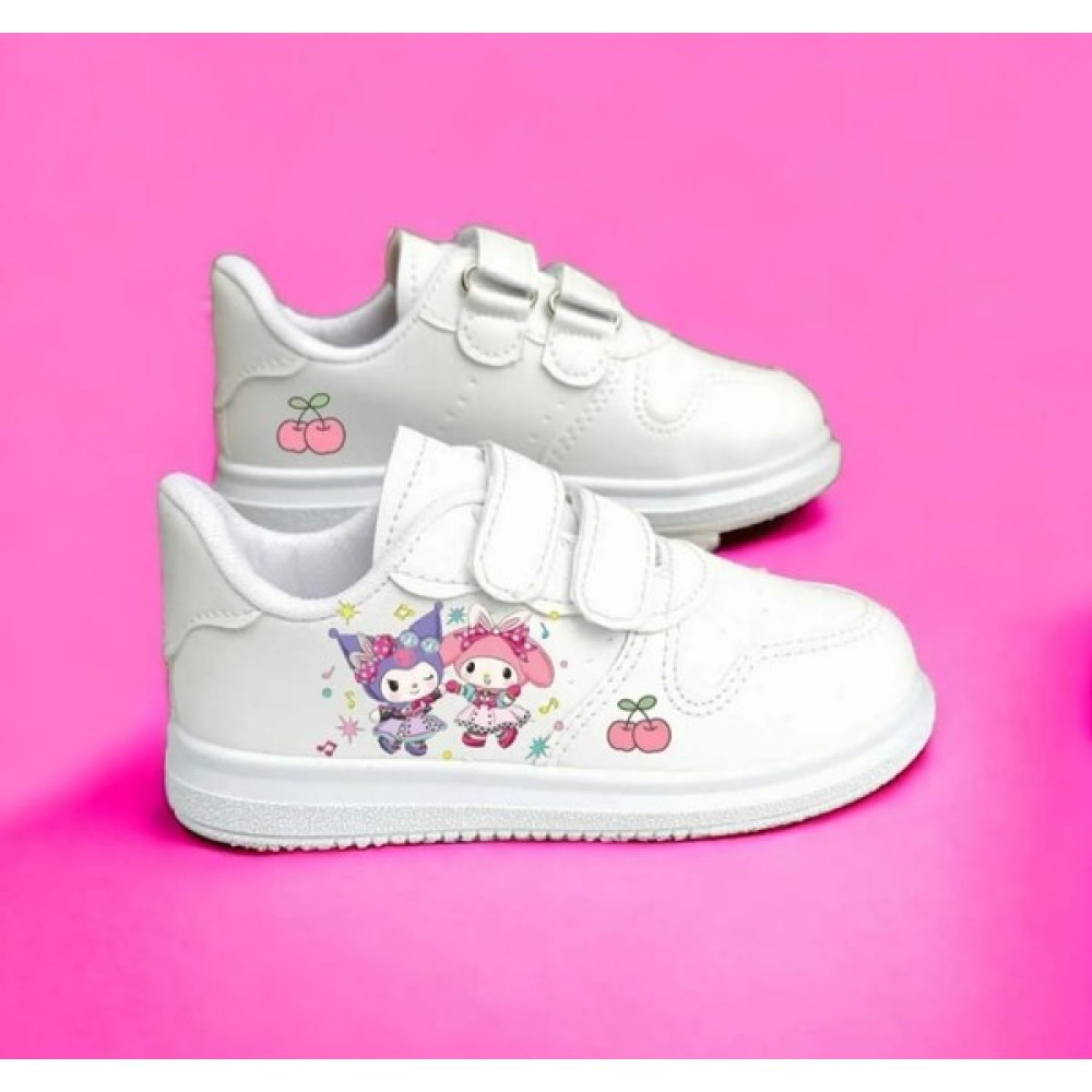 Amazoon Desing Kiraz Tatlık Kurom Baskılı Beyaz Bantlı Spor Ayakkabı Sneaker Spor Ayakkabı Fiyatı