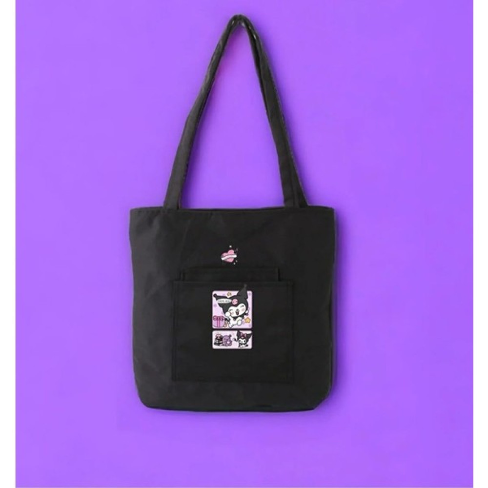 Amazoon Desing Kuromi Baskılı Çoçuk Genç Omuz Çanta Unisex Çanta & Cüzdan ve Seyahat Çantaları Fiyatı