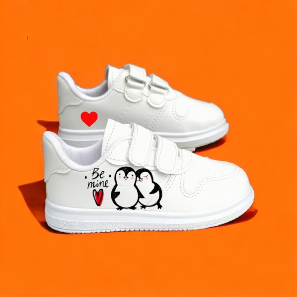 Amazoon Desing Penguen Baskılı Sneaker Çocuk Spor Ayakkabı Kız Çocuk Günlük Ayakkabısı Fiyatı