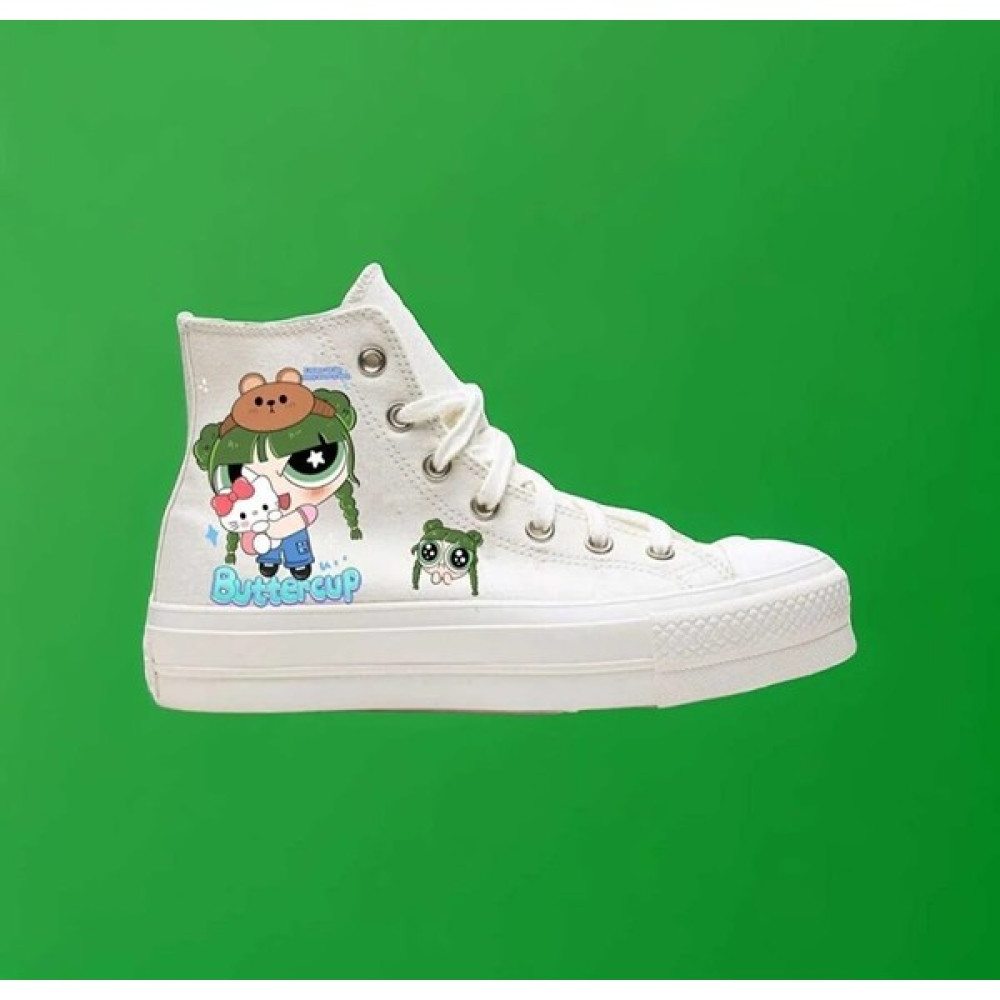 Amazoon Desing Powerpuff Girls Bubbles Baskılı Sneaker Spor Ayakkabı Powerrgirls Erkek Çocuk Günlük Ayakkabısı Fiyatı