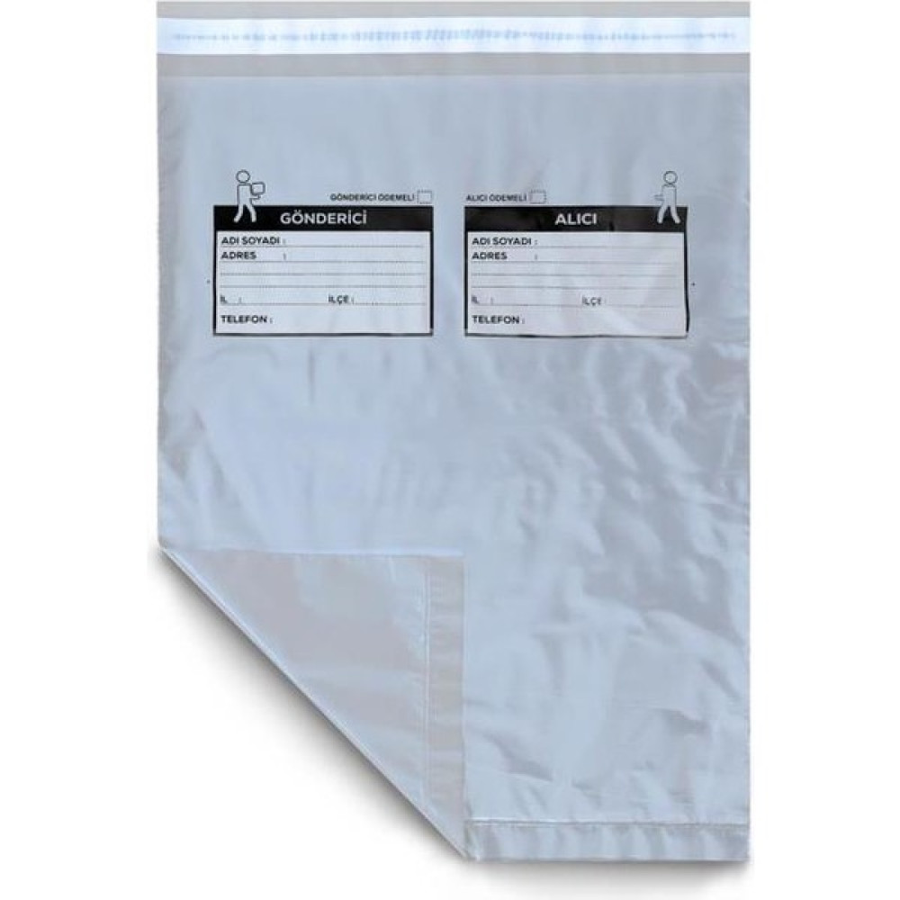 Ambalaj Pazarı Cepsiz Gri Kargo Poşeti 17X25+4 cm - 250 Adet Dosya Fiyatı
