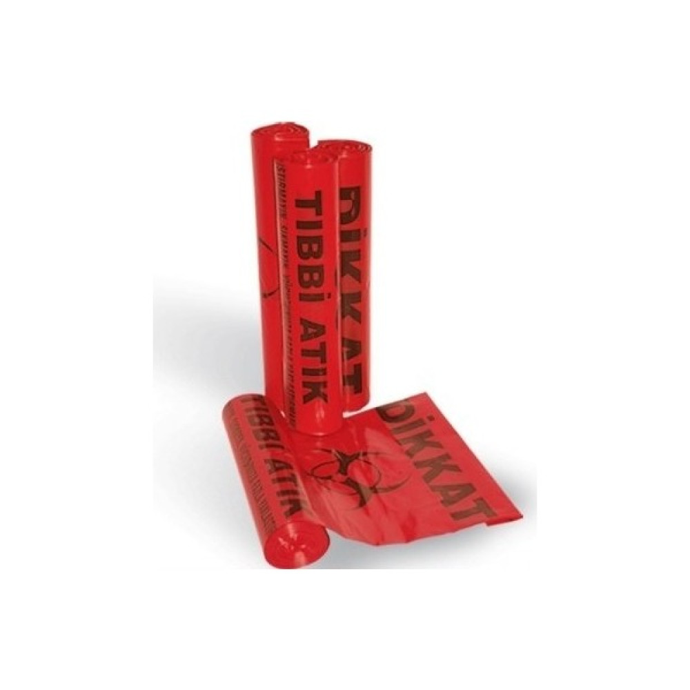 Ambalajstore Tıbbi Atık Poşeti Rulo 80X110 Jumbo Boy 100' lü - 80 x 110 cm Çöp Poşetleri Fiyatı