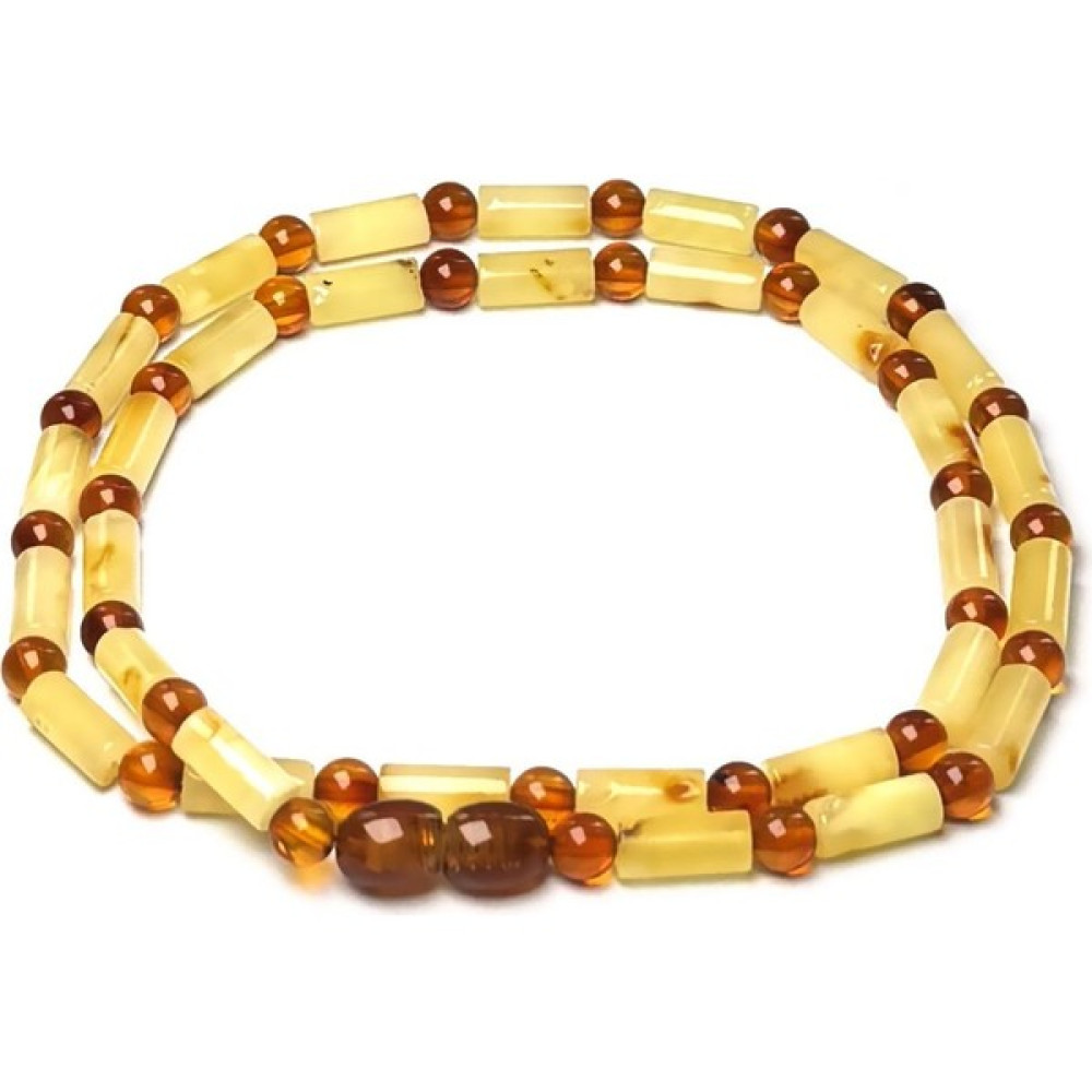 Amber By Mazukna Süt Bal Rengi Silindir Kesim Damla Kehribar Kolye, 50 cm Genç, Yetişkin, Sertifikalı - S+M+L Gümüş Kolye Fiyatı