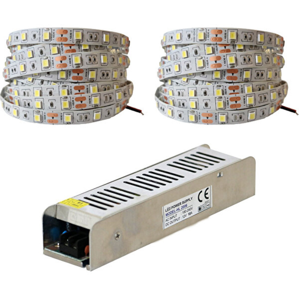 AmberLED 4040 Yeni Nesil Şerit LED Günışığı 10 Metre + 10 Amper 120W LED Trafo - Gün Işığı - 10 m Led Aydınlatmalar Fiyatı