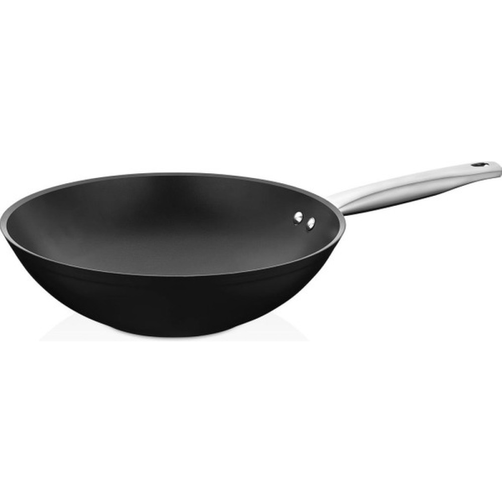 Amboss Dark Granit Yanmaz Yapışmaz Titanyum Kaplama Wok Tavası - 28 cm - Siyah - diğer Tencereler Fiyatı