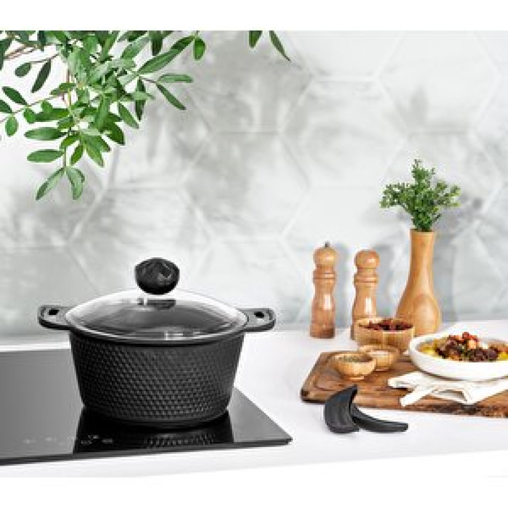 Amboss Kuvars Döküm Derin Tencere 24 Cm Tencere / Tava Setleri Fiyatı