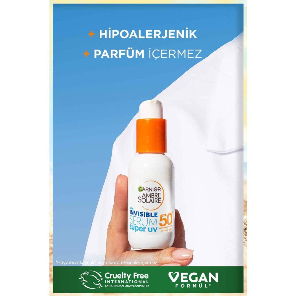 Ambre Solaire Invisible Spf50 Süper Uv Günlük Güneş Koruyucu Serum 30 ml Güneş Kremleri ve Losyonları Fiyatı