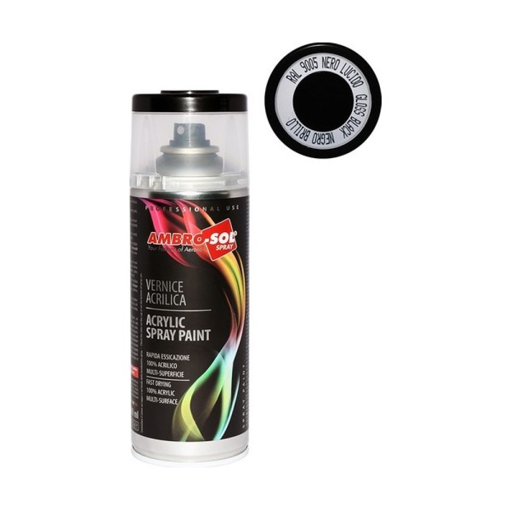 Ambro-Sol Sprey Boya Siyah Parlak B9005 400Ml Oto Boyaları Fiyatı