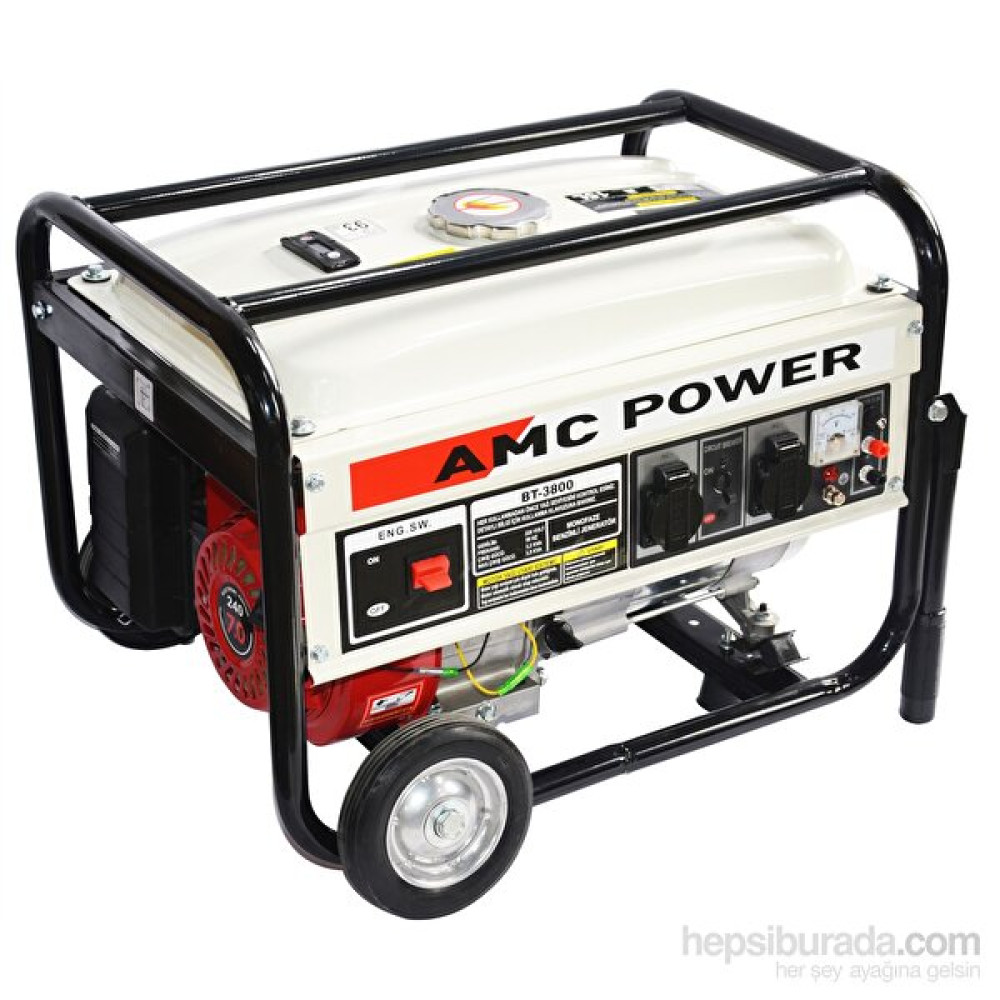 Amc Power Bt-3800 3,5 Kva Benzinli Jeneratör (Tekerlekli) Nalburiye & Hırdavat Fiyatı