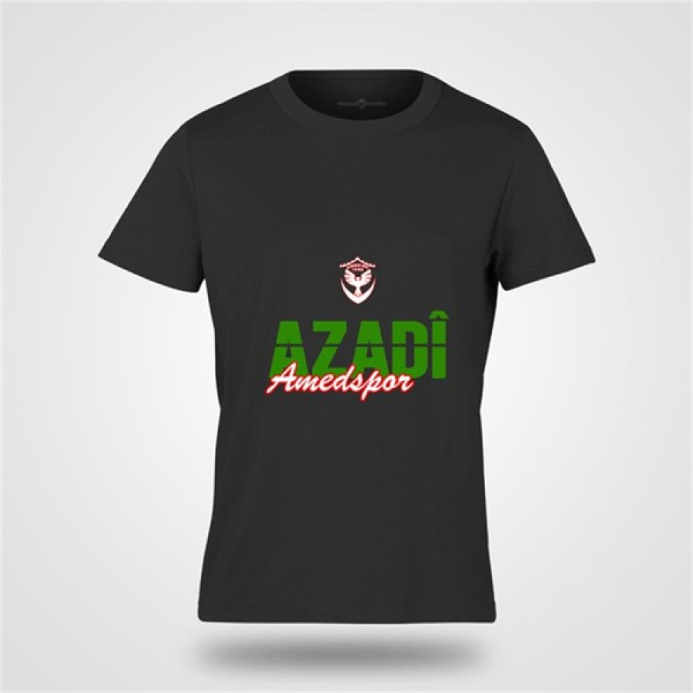 Amed Store Azadi Baskılı Amedspor Siyah Tişört Erkek T-shirt Fiyatı