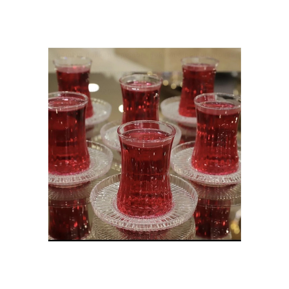 Amentes 6 Adet Çay Bardağı Ithal 6 Adet Elysia Model Çay Tabağı(ÇAY TABAĞI PAŞABAHÇE DEĞİLDİR.) Fincan / Bardak / Kahve Takımı Fiyatı