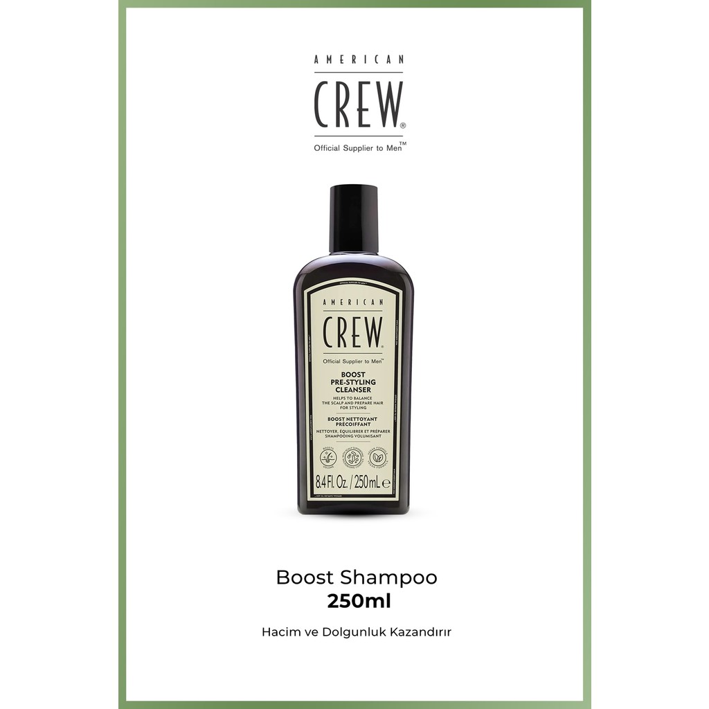 American Crew Boost Pre-Styling Shampoo 250 ml – Hacim Veren Şampuan | Erkek Saç Şekillendirme Öncesi Hazırlık Şampuanı Şampuan ve Saç Kremi Fiyatı
