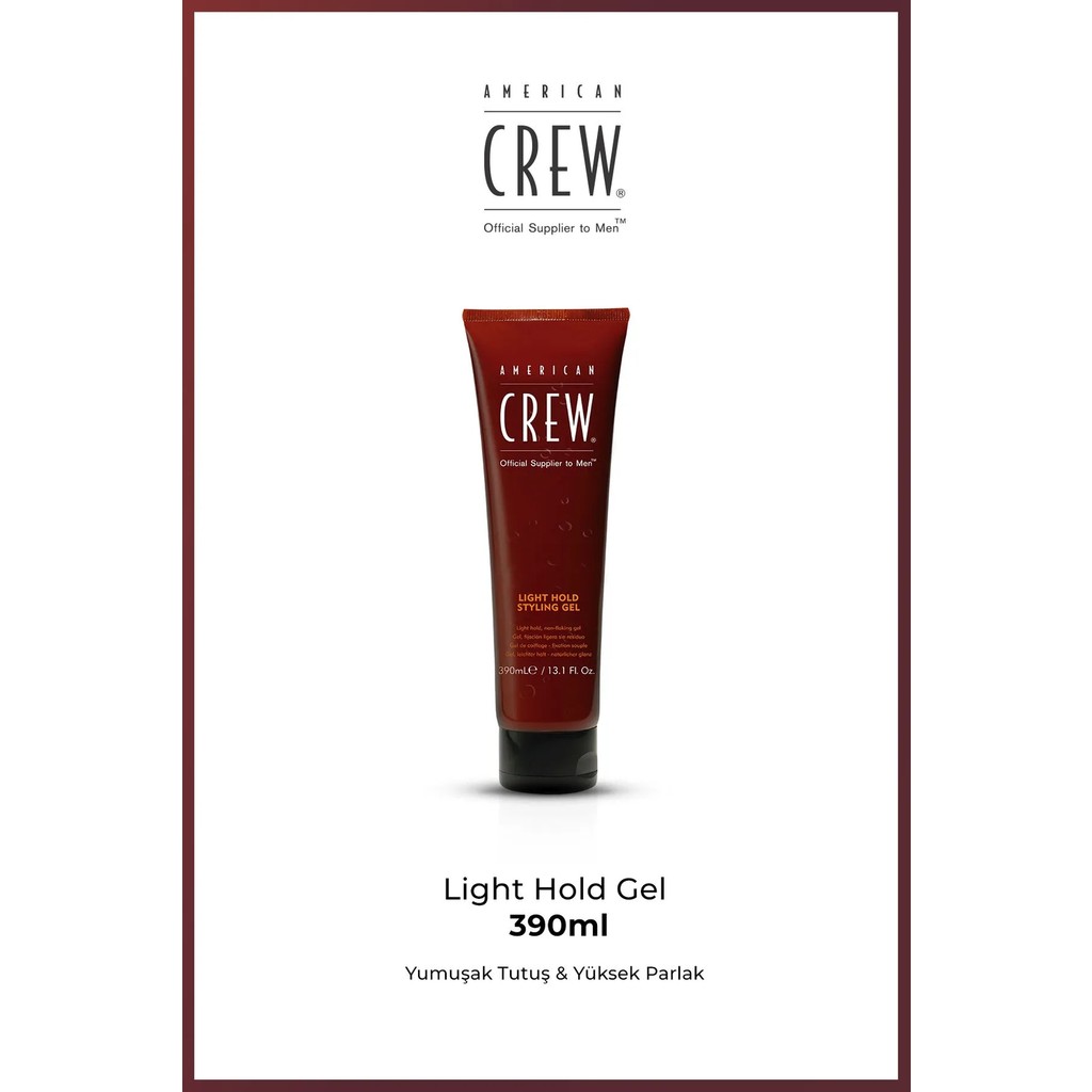 American Crew Light Hold Styling Gel 390 ml – Hafif Tutuşlu Erkek Saç Jölesi | Doğal Parlaklık Veren Şekillendirici Diğer Fiyatı