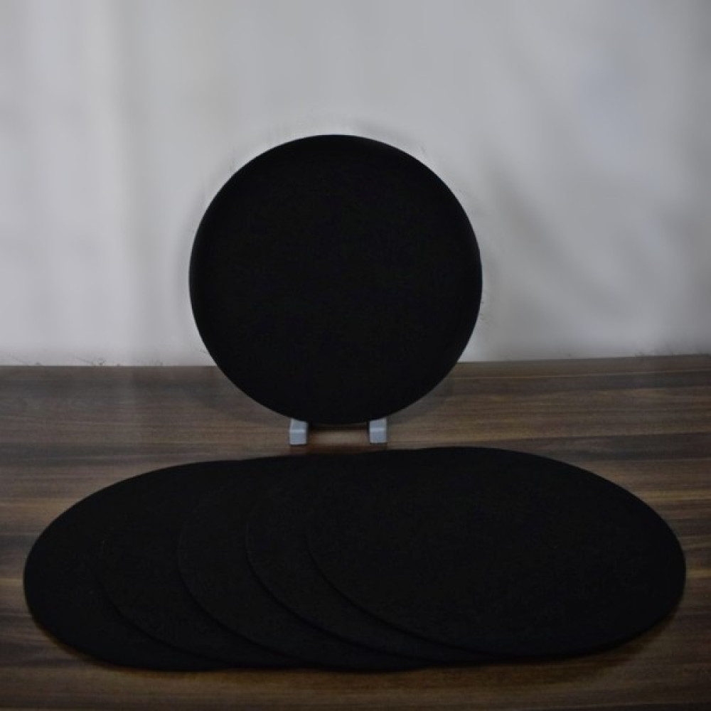 Amerikan Servis, Siyah Renk 6 Adet Supla - 33 x 33 cm Amerikan Servis Fiyatı