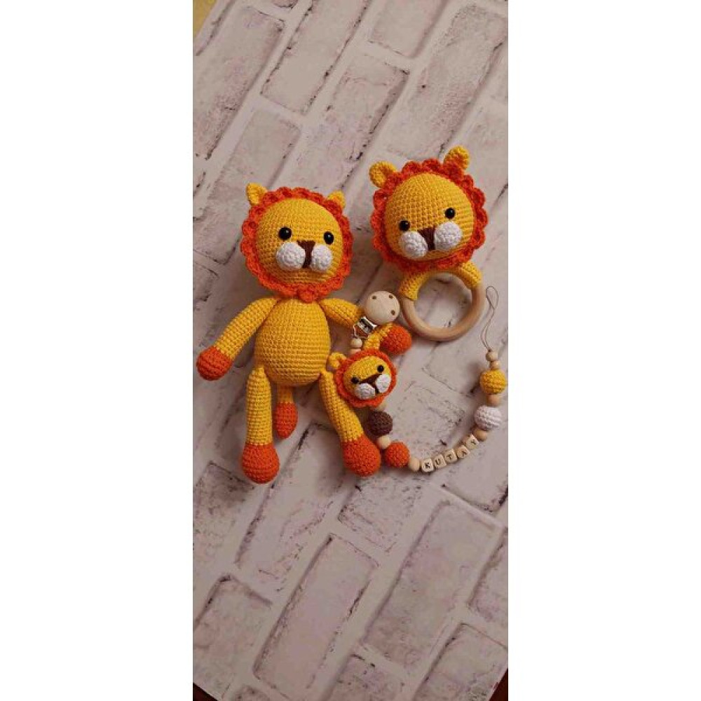 Amigurumi Aydan Amigurimi Organik Aslan Set Bebek Oyuncakları Fiyatı