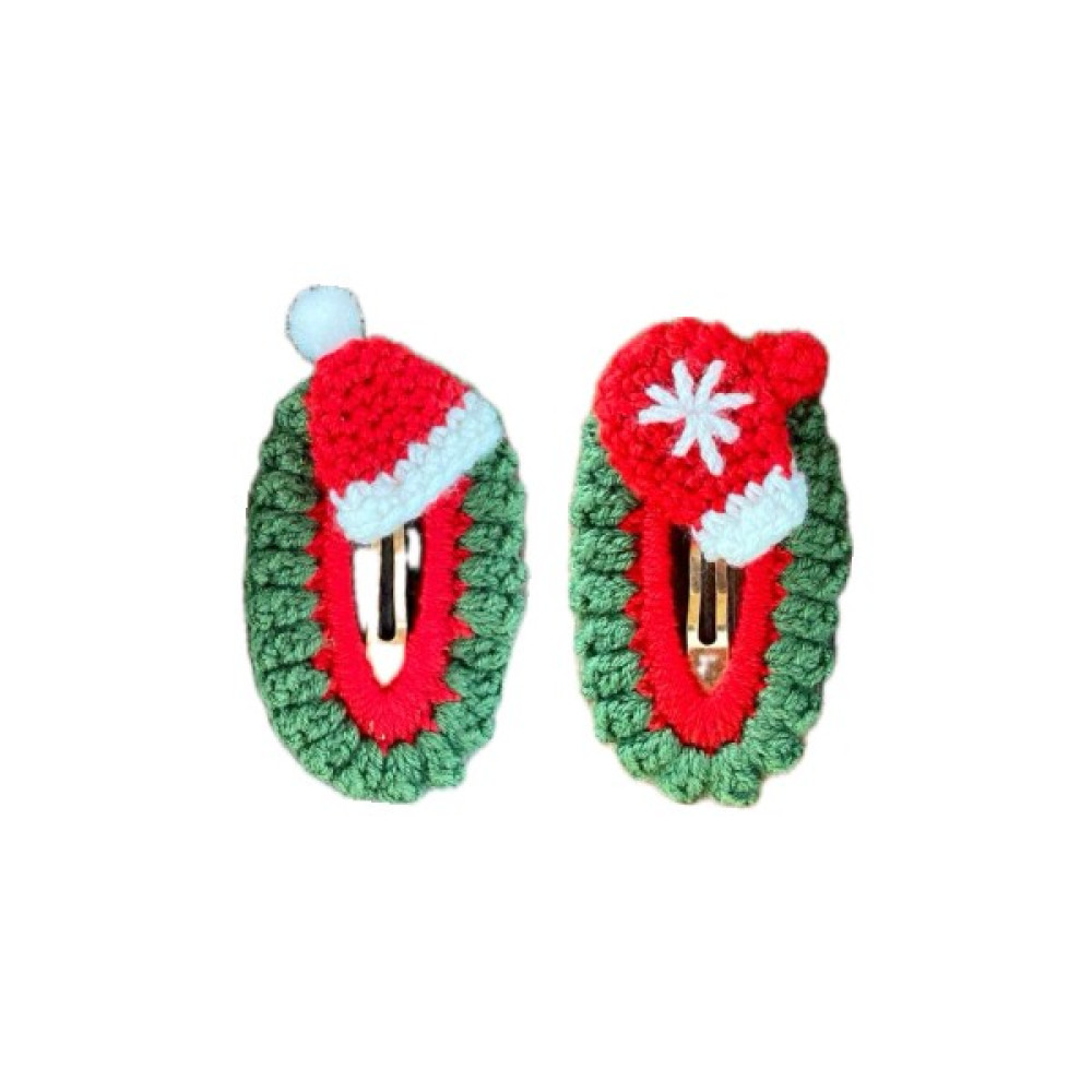 Amigurumi Organik Örgü Noel Hediye Kız Çocuk Çıt Çıt Çıtçıtlı Toka Toka, Taç & Saç Bandı Fiyatı