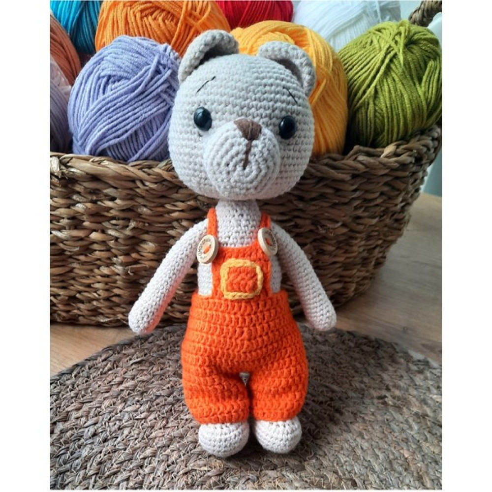 Amigurumi Örgü Organik Oyuncak Bebek Uyku Arkadaşı Sevimli Ayıcık - Renkli Bebek Oyuncakları Fiyatı