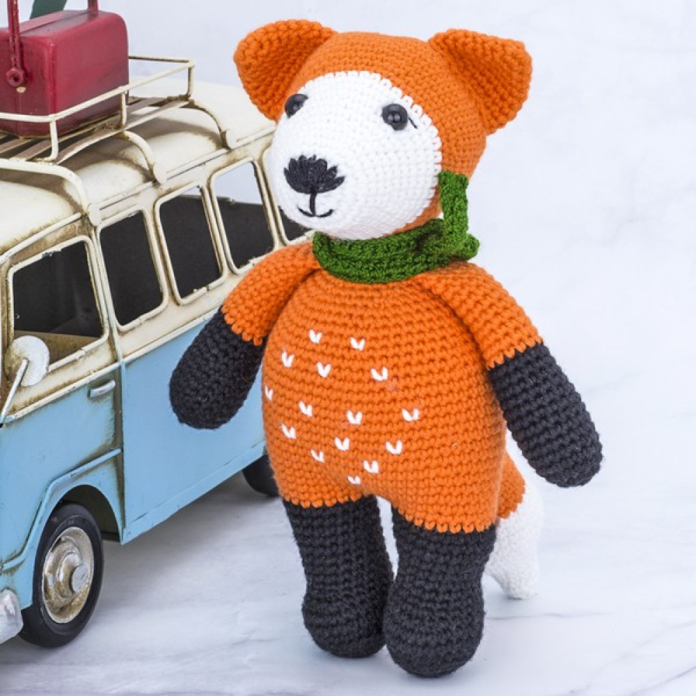 Amigurumi Turkey Sevimli Mister Fox Organik Oyuncak Tilki Uyku Arkadaşı Bebek Oyuncakları Fiyatı