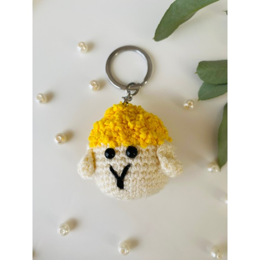 Amigurumu Sarı Renkli Sevimli Kuzu Figürlü Anahtarlık Oto Boyaları Fiyatı