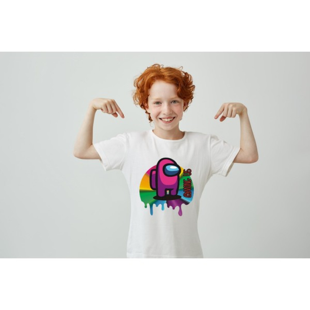 Among Us Baskılı Beyaz Tshirt Erkek Çocuk T-shirt Fiyatı