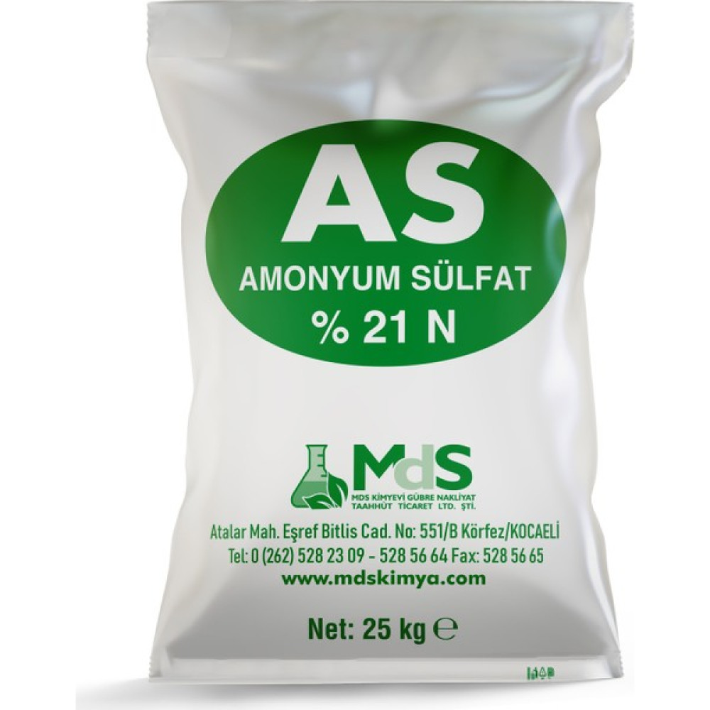 Amonyum Sülfat (AS %21 N) 25 KG Şeker Gübresi Gübre Fiyatı