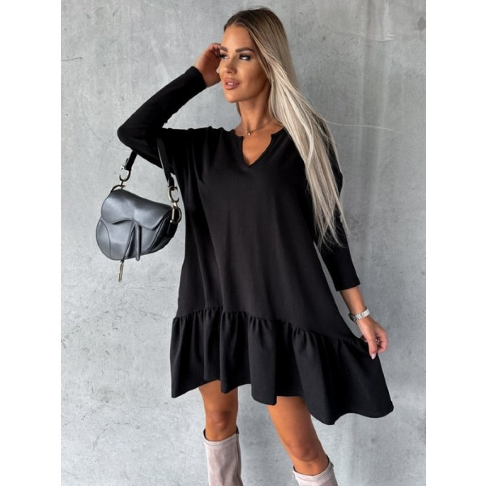 Amor İç Giyim Kadın Uzun Kollu V Yaka Eteği Büzgülü Kloş Iki Iplik Mini Boy Elbise Elbise Fiyatı
