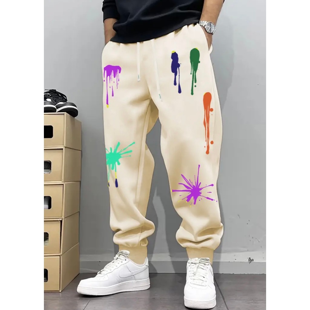 Amor Man Büyük Beden Özel Tasarım Paletteki Renkler Baskılı Kışlık Hip Hop Erkek Eşofman Altı Erkek Eşofman Fiyatı