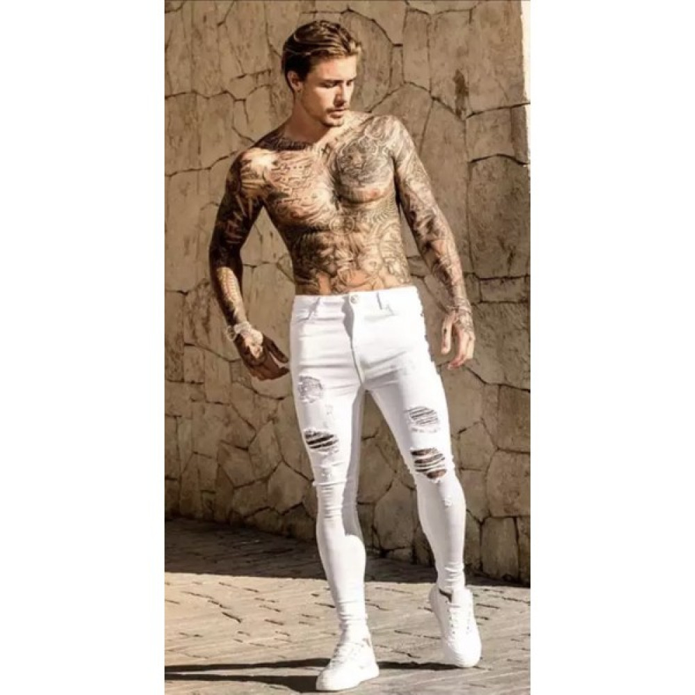 Amor Man Sıralı Yırtık Detaylı 5 Cep Likralı Sokak Stili Marjinal Slim Fit Erkek Jeans Kot Pantolon Erkek Jeans / Kot Pantolon Fiyatı