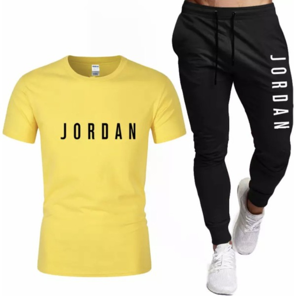 AMOR MAN Ultra Hafif %100 Bambu Jordan Baskılı Çift Cep Kısa Kollu Yazlık Erkek Eşofman Takımı Erkek Eşofman Fiyatı