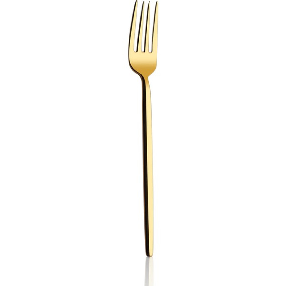Amore Titanyum Parlak Gold 6 Adet Tatlı Çatalı Çatal / Kaşık / Bıçak Takımları Fiyatı