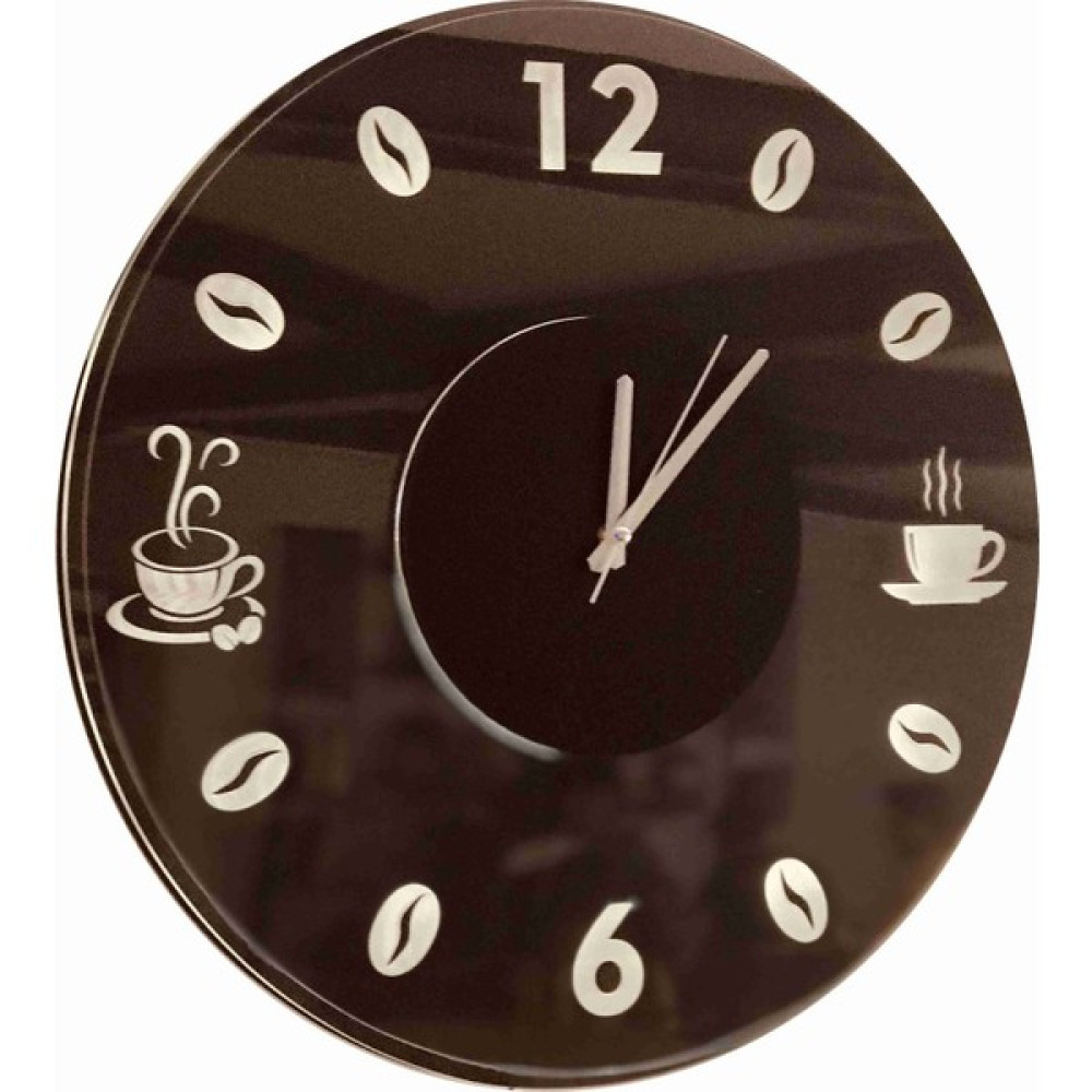 Amorf Design Coffee Çekirdekli Dekoratif Ledli Duvar Saati - Renkli - 48 cm Dekoratif Saat Fiyatı