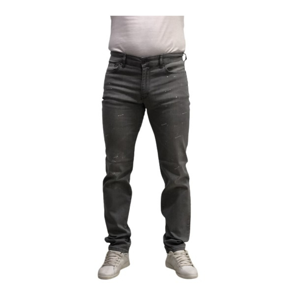 AMORMAN Boya Sıçrama Detaylı Yeni Tarz Yazlık Modern Fit Kesim Uzun Boy Fermuarlı Bol Erkek Kot Pantolon Erkek Jeans / Kot Pantolon Fiyatı